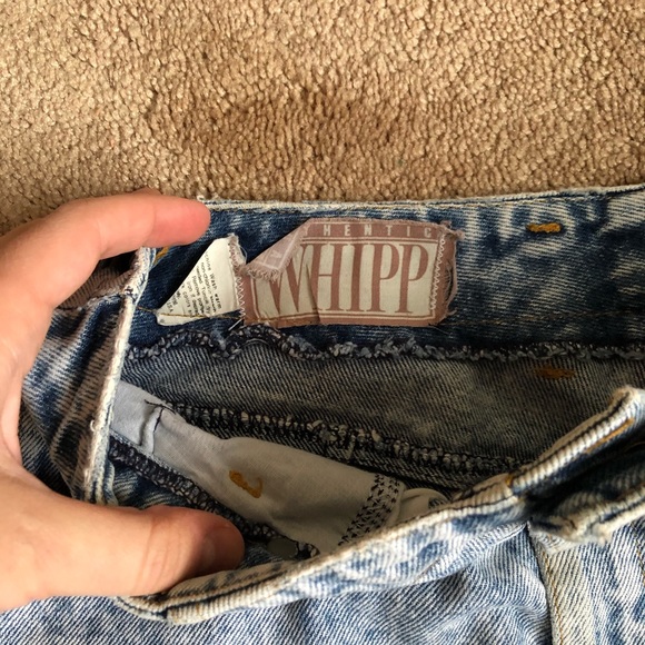 Vintage acid wash denim skirt - Picture 4 of 5